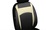 Navlake za autosjedalice za Kia Venga 2009-2019 Design Leather bež 2+3