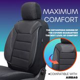 Navlake za autosjedalice za Seat Cordoba (I)  1993-2002 PALERMO_Crno i sivo 2+3