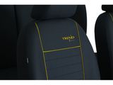 Navlake za autosjedalice za Kia Picanto (II) 2011-2017 TREND LINE - žuta boja 1+1, ispred