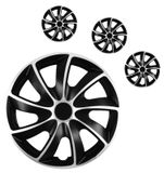 Ratkape Chevrolet Quad 14&quot; Black &amp; Silver 4 komada