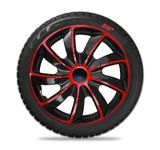 Ratkape Peugeot Quad 15&quot; Red &amp; Black 4 komada