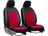 Auto navlake za Audi 80 (B3) 1986-1992 Exclusive Alcantara - Crvena 1+1, ispred