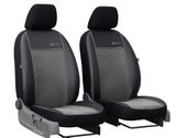 Auto navlake za Dacia Logan (II) 2012-2020 Exclusive Alcantara - siva 1+1, ispred