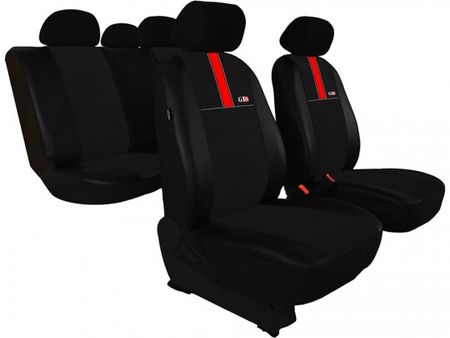Navlake za autosjedalice za Dacia Sandero (II) 2012-2020 GT8 - crno crveno 2+3
