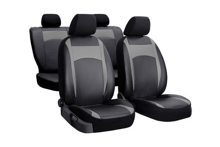 Navlake za autosjedalice za Dacia Sandero (III) 2021-> Design Leather siva 2+3