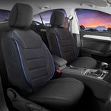 Navlake za autosjedalice za Seat Ateca 2016-up PALERMO_Crno i plavo 2+3