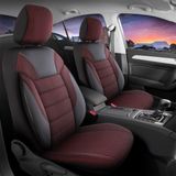 Navlake za autosjedalice za Seat Ateca 2016-up PALERMO_Tamnocrvena 2+3