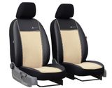 Auto navlake za Seat Leon (I)  1999-2005 Exclusive Alcantara - Bež 1+1, ispred