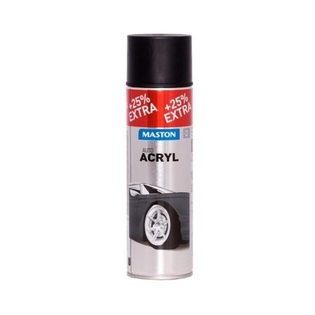 MasAutoACRYL sprej Black mat 500ml