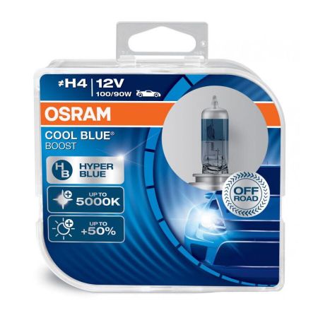 OSRAM H4 Hladno plava BOOST 12V 100/90W