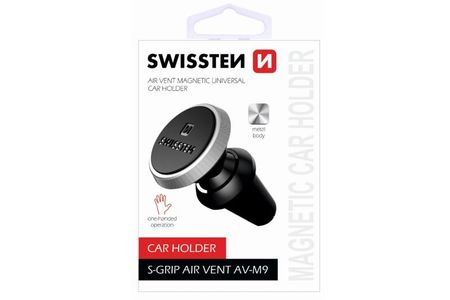 Swissten Magnetni držač za auto ventilaciju S -GRIP AV-M9 crno - srebrni