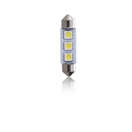 Žarulja T11 39 mm FESTOON 3LED C5W bijela 12 V